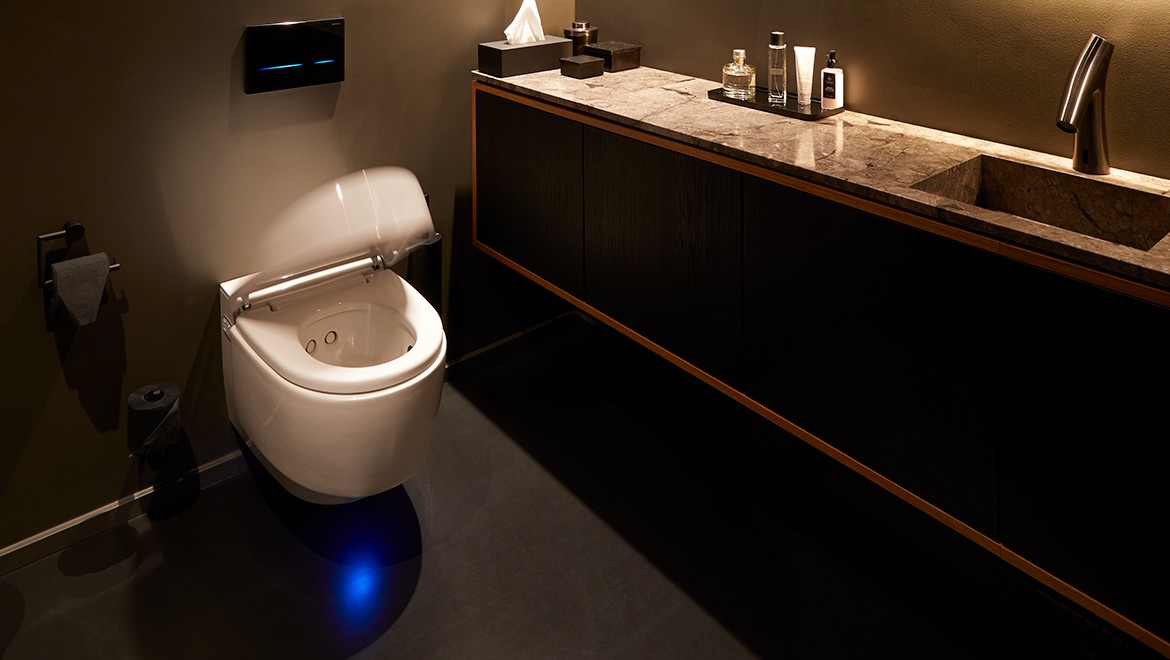 Restaurant alchemist med Geberit Aquaclean Mera douchetoilet