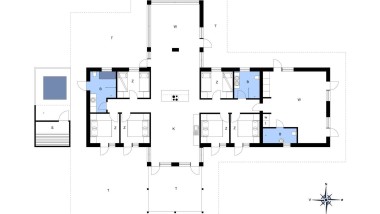 Plantegning sommerhus i Skallerup