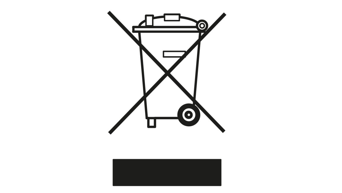 Symbol "Bortskaffelse af elektrisk og elektronisk udstyr"