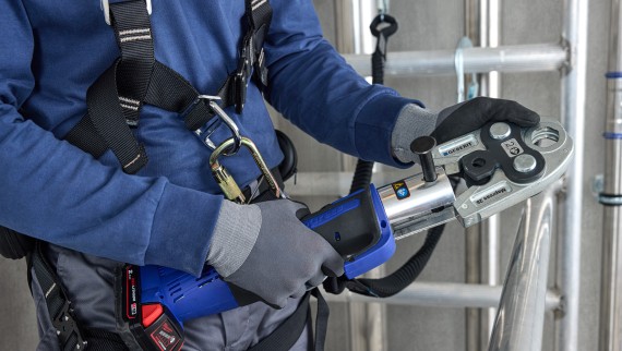 Presning af Geberit Mapress rør og fittings
