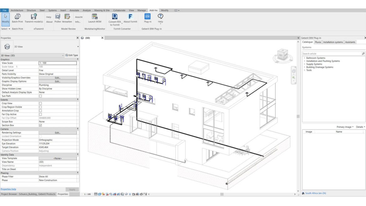 Produkt struktur i Katalog modulet i Autodesk® Revit®