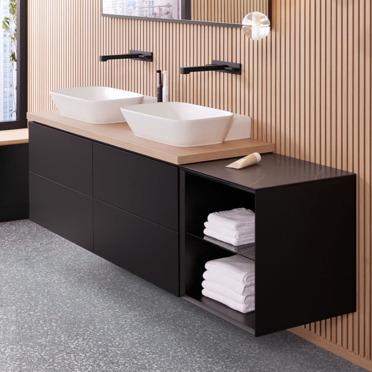 Geberit ONE badeværelsesmøbel i sort Geberit ONE badeværelsesmøbel i sort