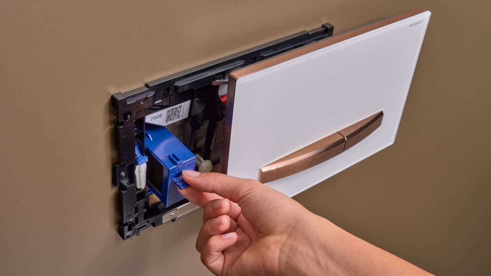 Geberit Sigma50 betjeningsplade med Geberit DuoFresh Geberit Sigma50 betjeningsplade med Geberit DuoFresh