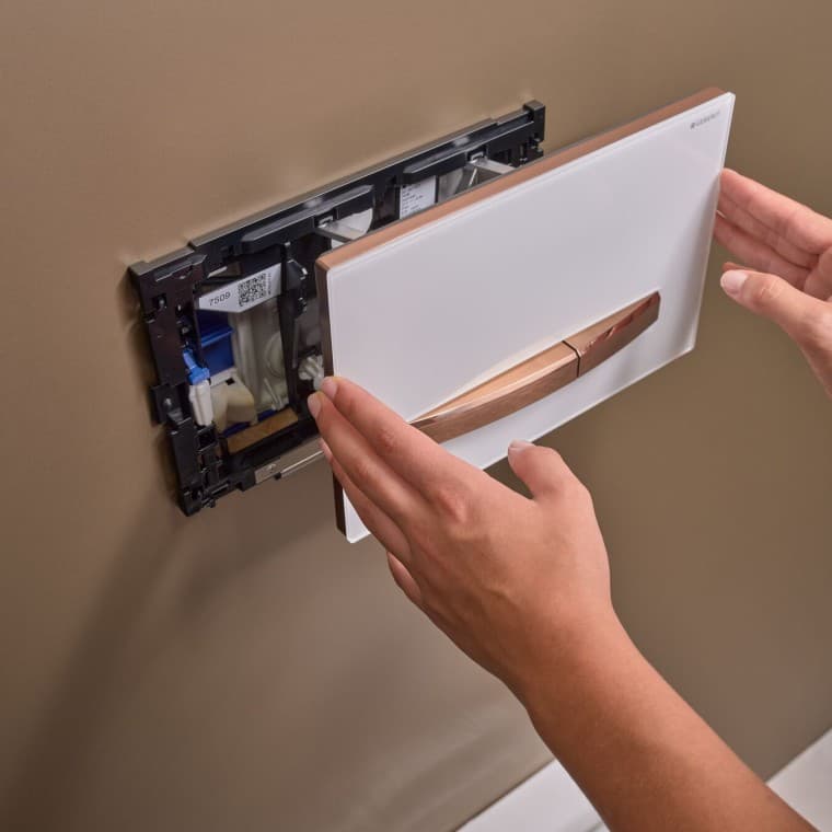 Geberit Sigma50, square. Geberit Sigma50, square.