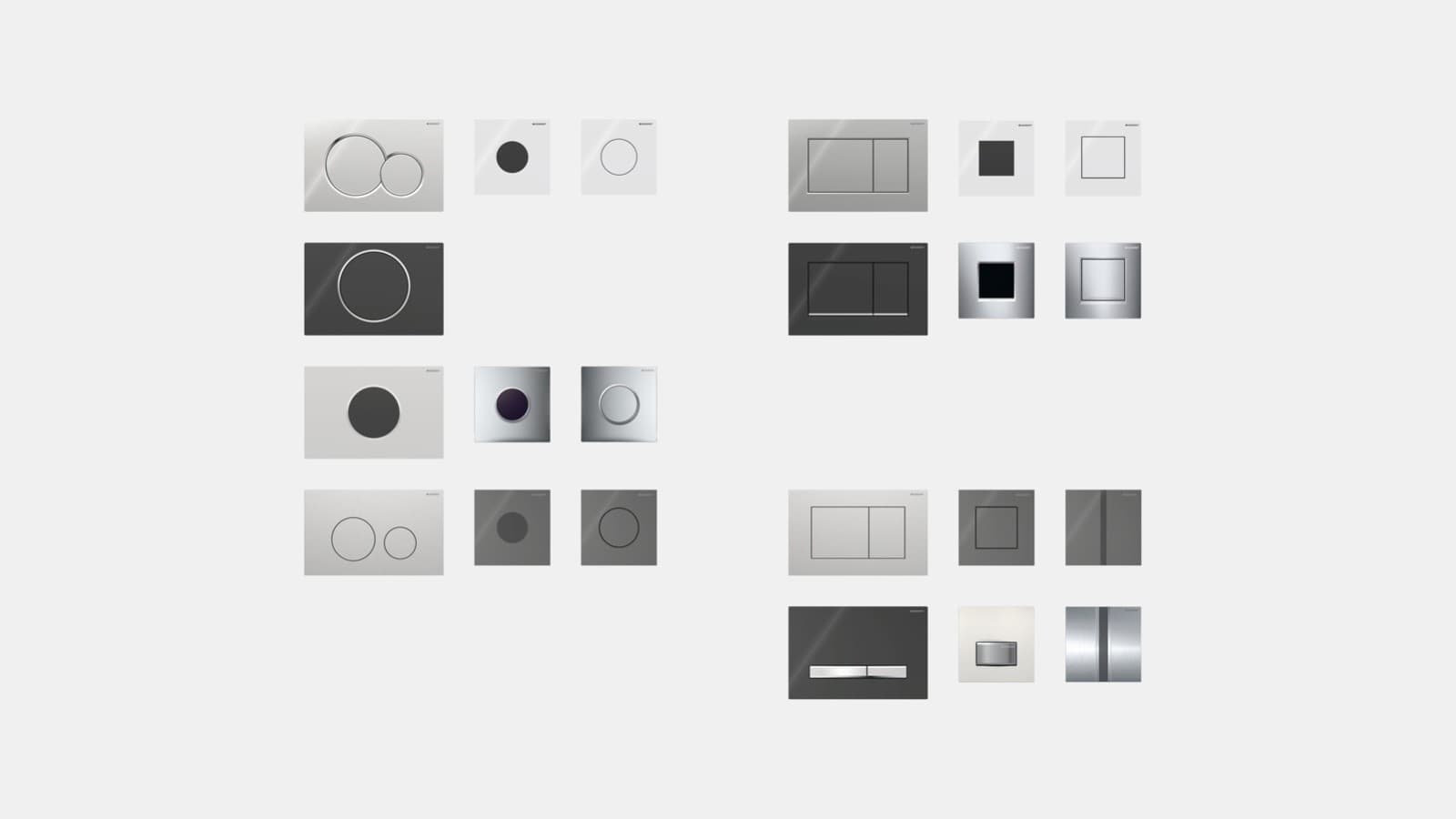 Geberit betjeningsplader til urinaler Geberit betjeningsplader til urinaler