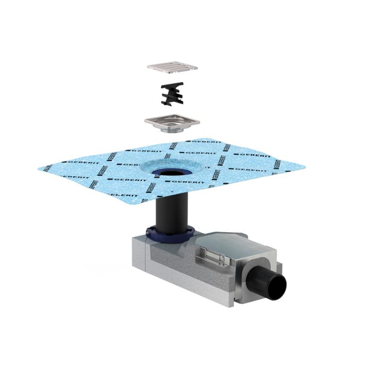 Geberit montagesæt til CleanPoint gulvafløb til brusenicher Geberit montagesæt til CleanPoint gulvafløb til brusenicher