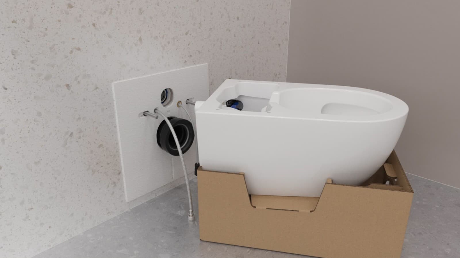 Emballagen er en god installationshjælp. Emballagen er en god installationshjælp.