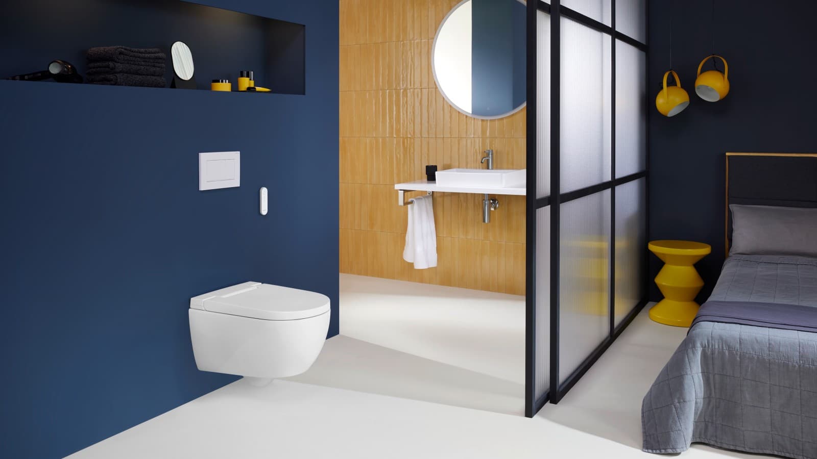 Geberit AquaClean Alba med Sigma30-fjernbetjening Geberit AquaClean Alba med Sigma30-fjernbetjening