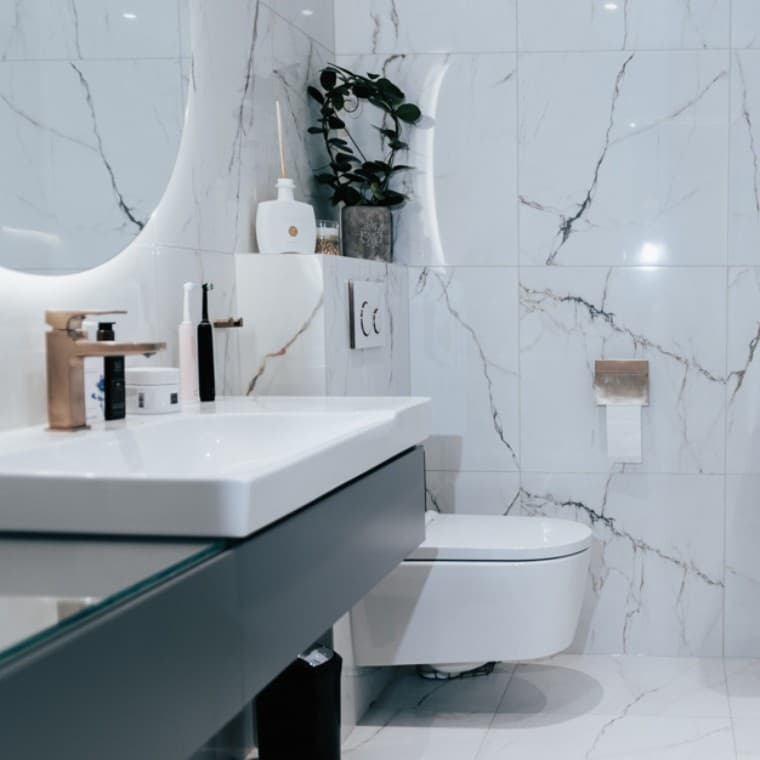 Renoveret badeværelse Renoveret badeværelse