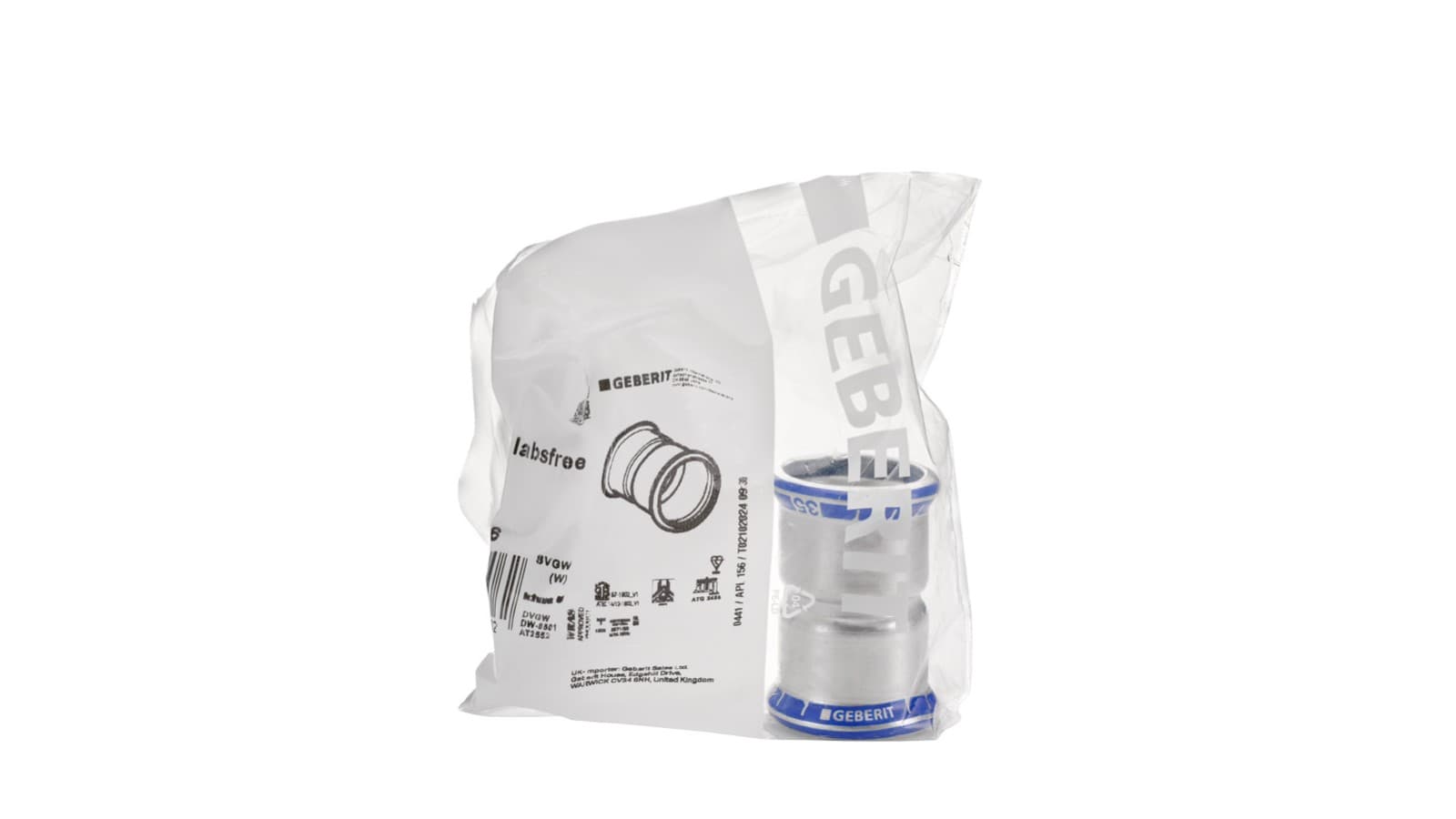 Geberit Mapress Rustfrit pressfittings LABS-fri leveres individuelt pakket Geberit Mapress Rustfrit pressfittings LABS-fri leveres individuelt pakket